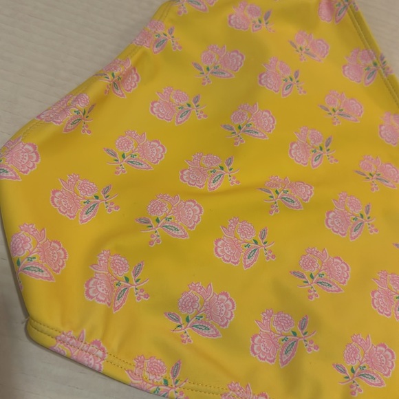 Janie and Jack Floral Smocked cold shoulder 2 piece bikini swimsuit size 14 - Picture 11 of 13